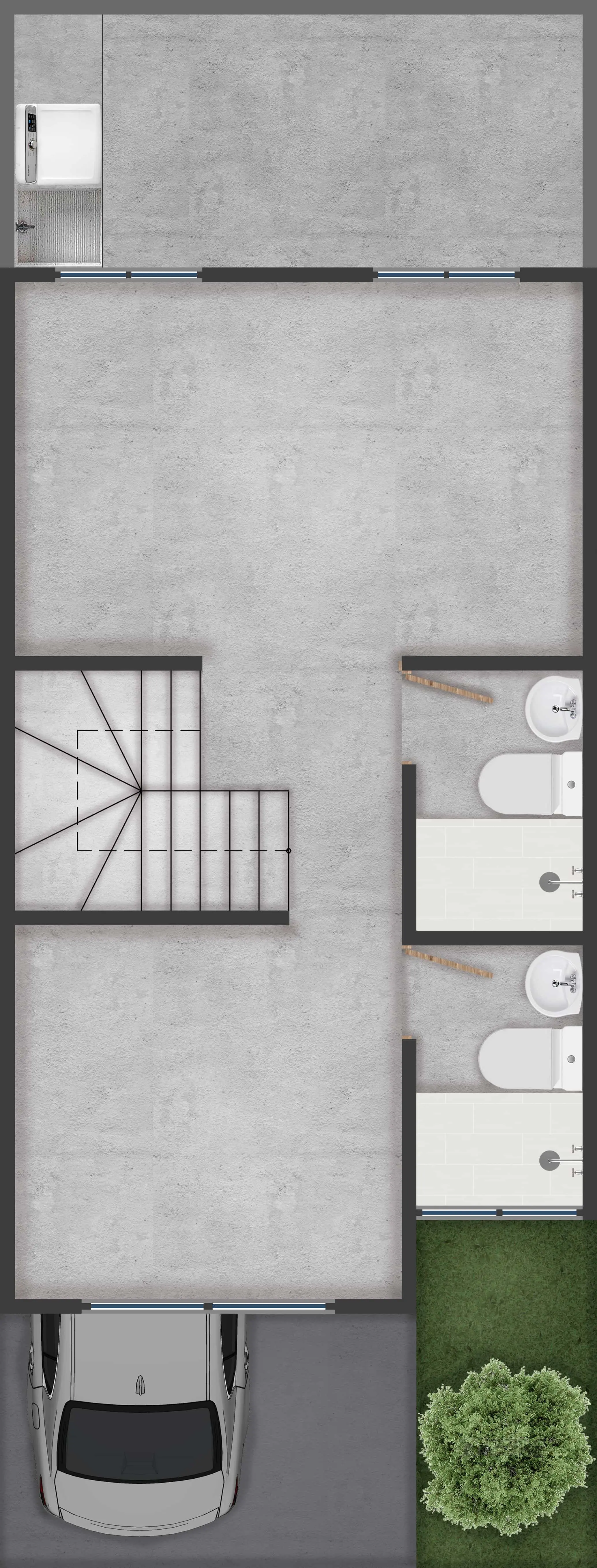 Planta 2 - sin acabados